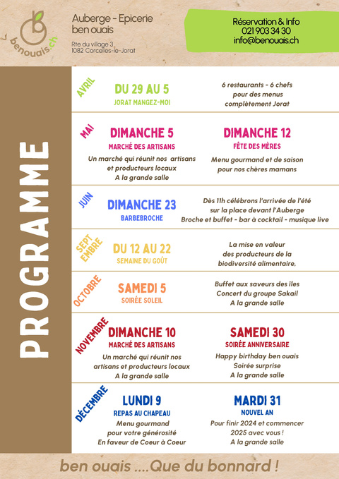 BO 24 - Programme annuel
