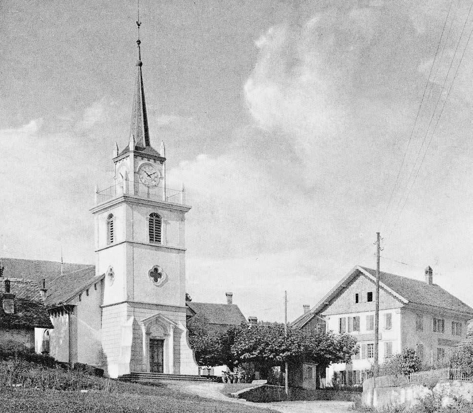 Corcelles - Eglise état 1893-1930