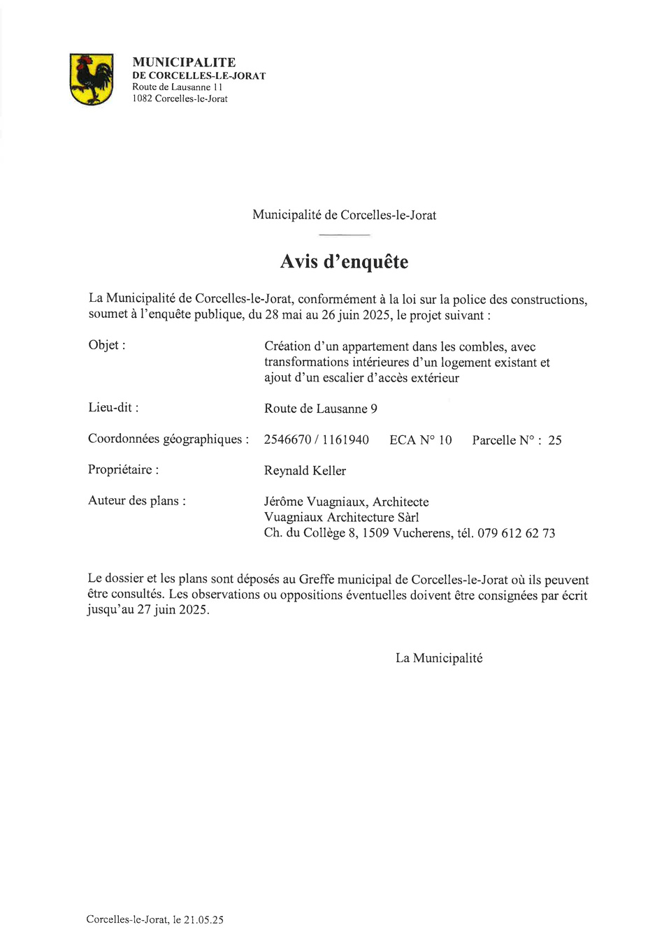 avis enquete Reynald Keller avis enquete Reynald Keller
