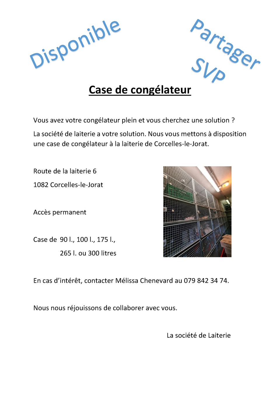 Case congélateur vide_affiche