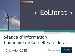Eoljorat Consulter le dossier EolJorat